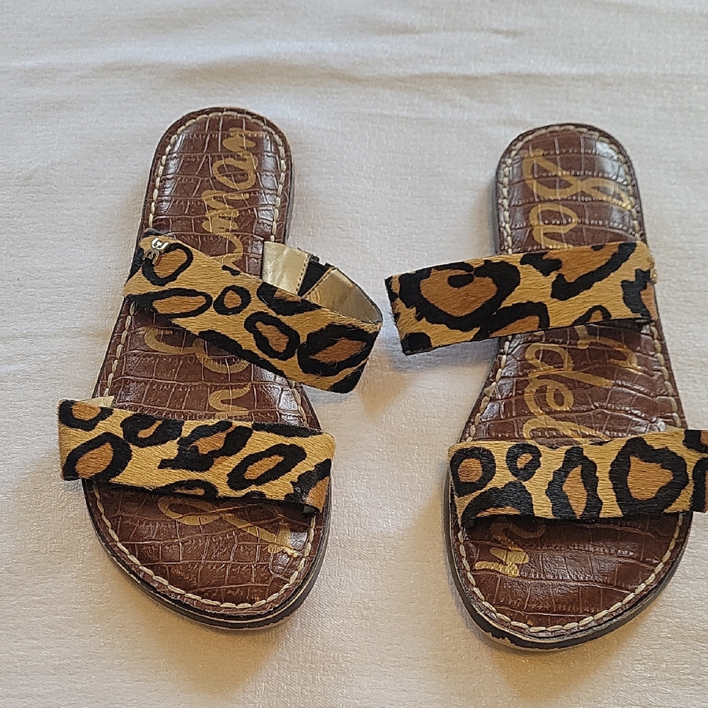 Sam Edelman Leopard Print Women's Sandals Size 6